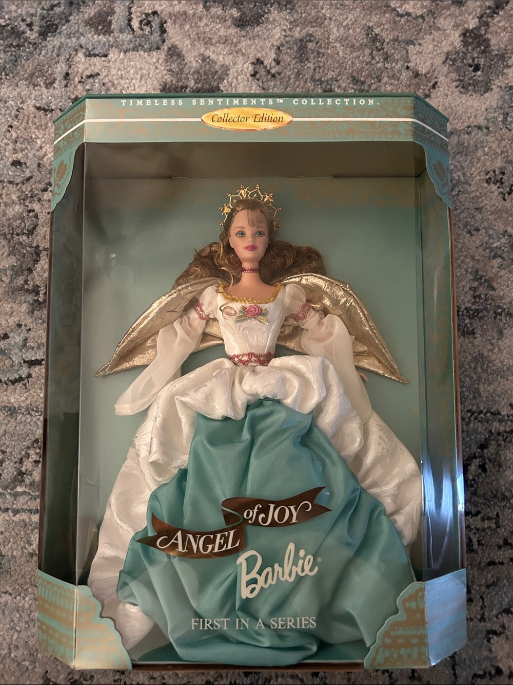 1998 Barbie Angel of Joy Collector Edition - Teal, White & Gold
